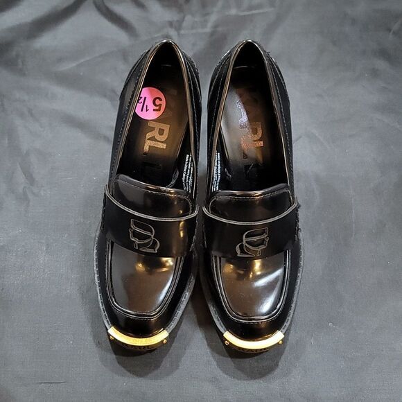 BRAND NEW KARL LAGERFELD PARIS VIRNA  HIGH HEEL PATENT LEATHER SHOE - Picture 3 of 15